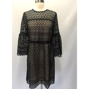 J. Crew Bell-sleeve daisylace dress
